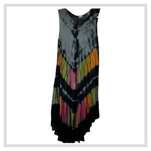 Advance Apparels - Tie Dye Dress Flowy Cover Up